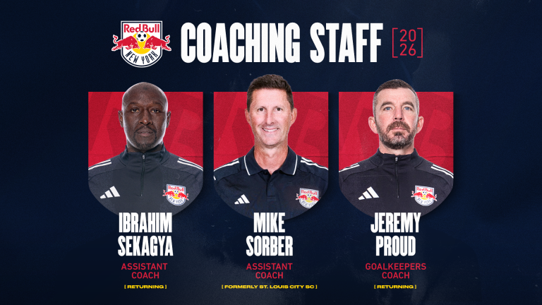 Red Bull New York suma a Mike Sorber como asistente técnico de cara a la temporada 2026.