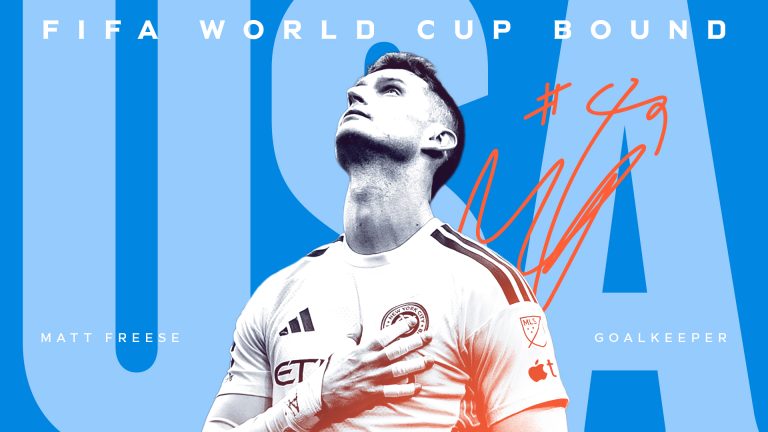 Matt Freese, arquero de New York City FC, fue convocado por Estados Unidos para el Mundial 2026.