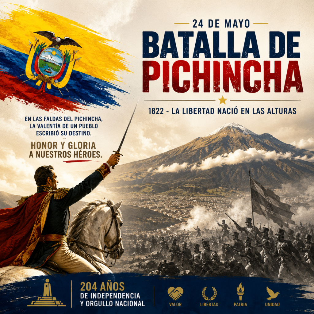 24 de Mayo: Ecuador conmemora la histórica Batalla de Pichincha