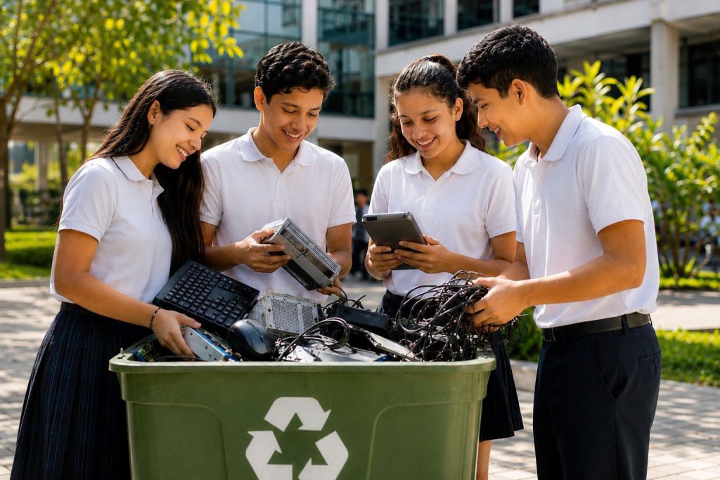 Guayaquil lanza concurso escolar para reciclar residuos electrónicos.