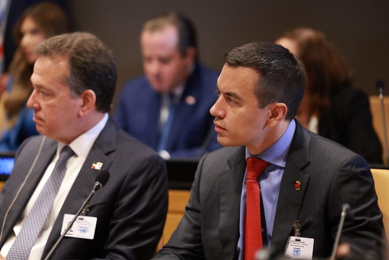 Daniel Noboa participó en reunión del “Escudo de las Américas”